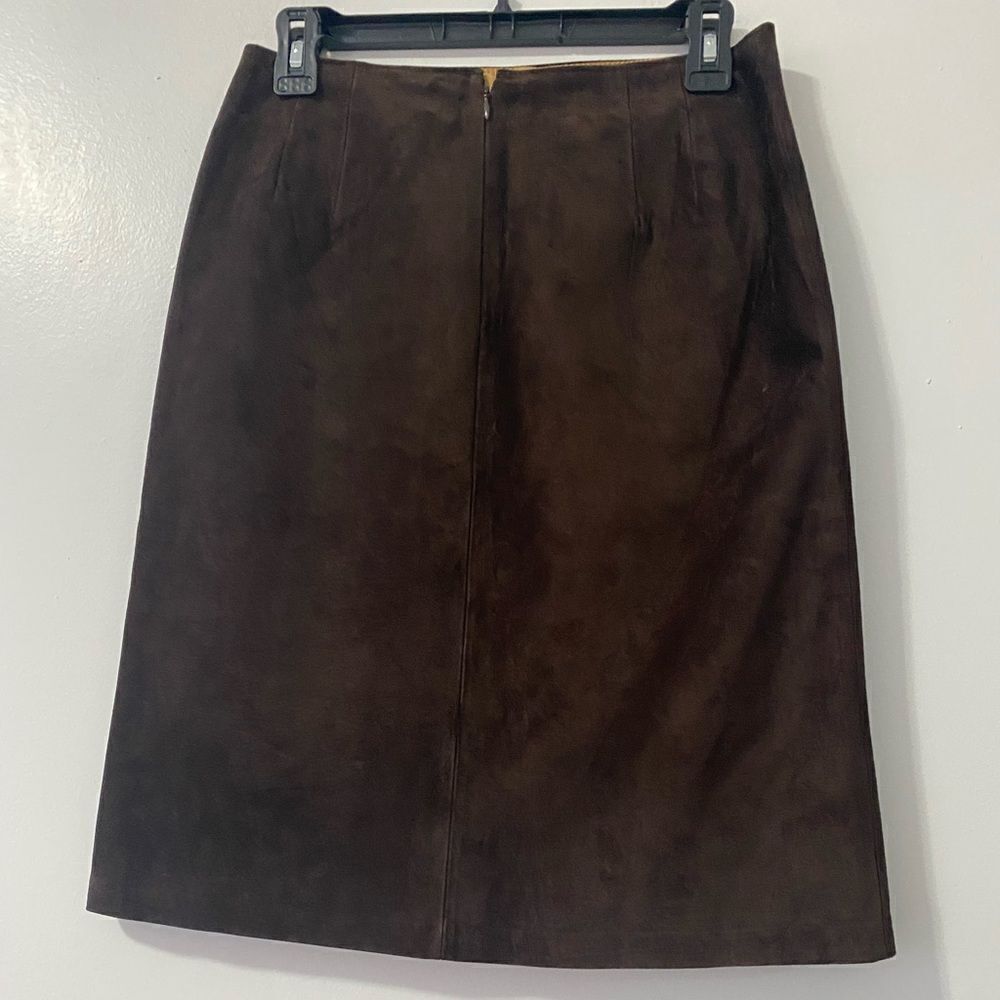 Ann Taylor Loft Suede Leather Skirt - Picture 2 of 6